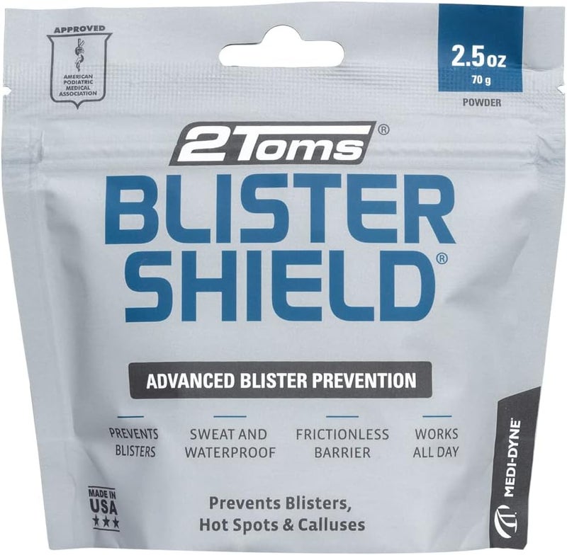 2Toms BlisterShield Advanced Blister Prevention Powder - 2.5 oz (70 g) - Image 1